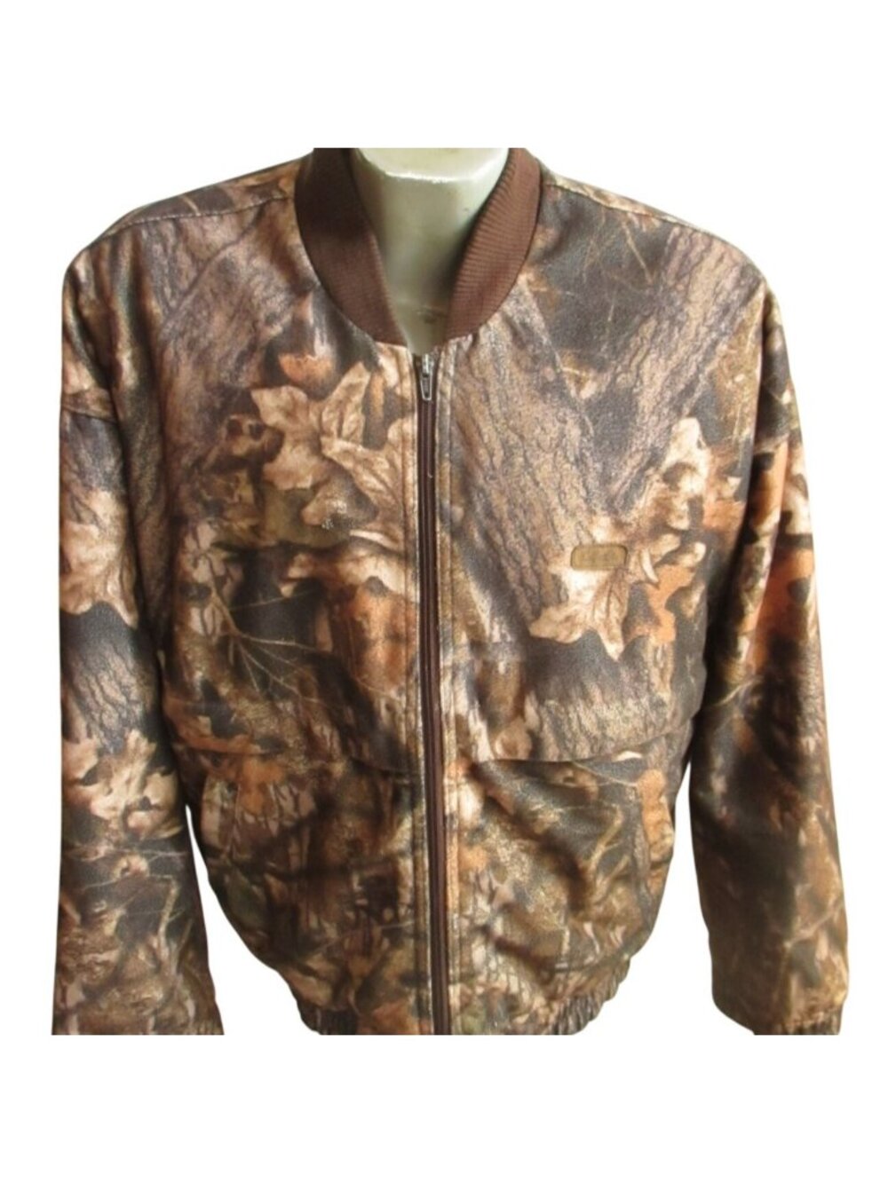 Vintage Men's 1990's Canadian Cabela's Thinsulate Camo Zip Bomber Jacket Large